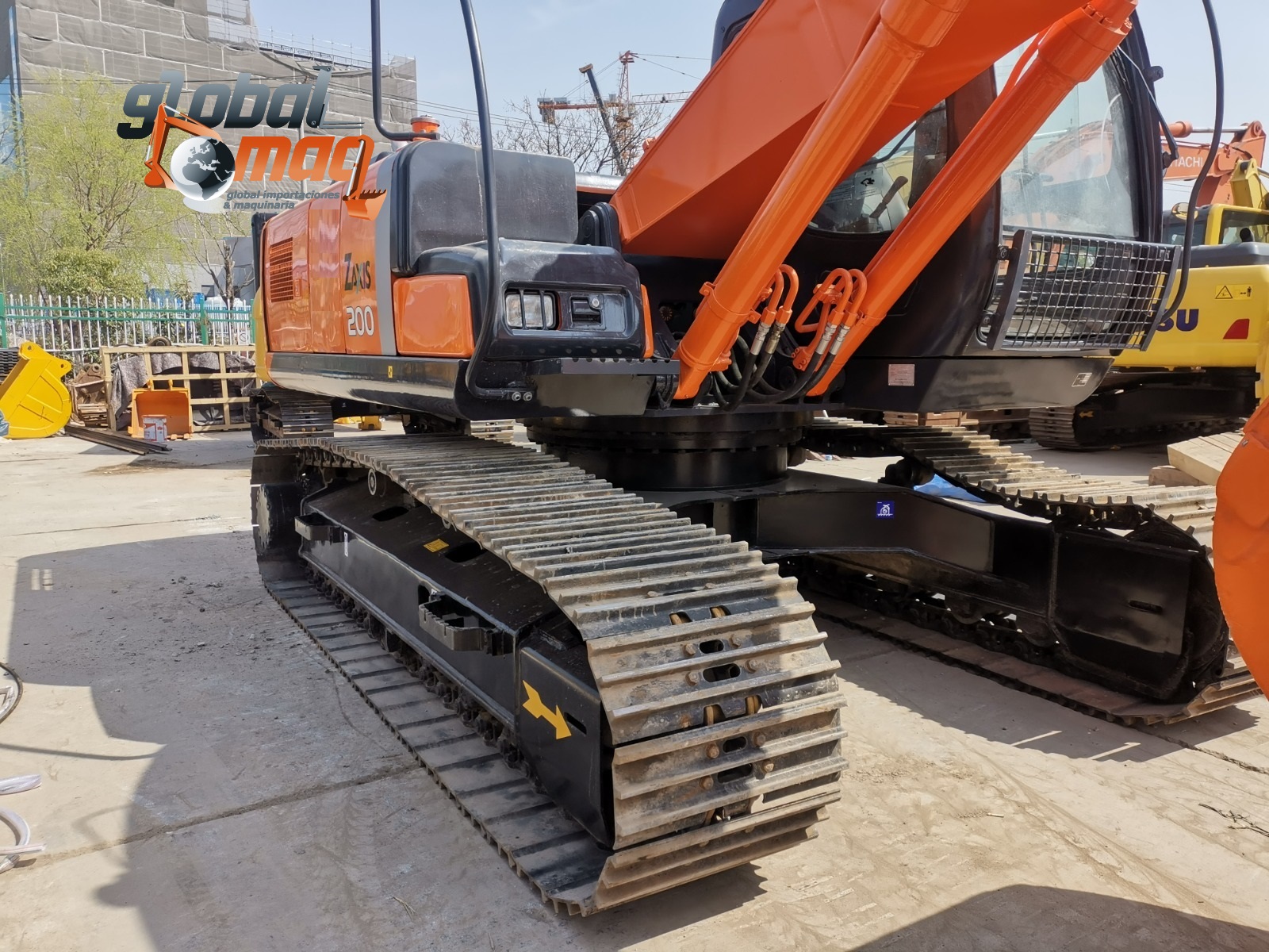 excavadora  marca  hitachi